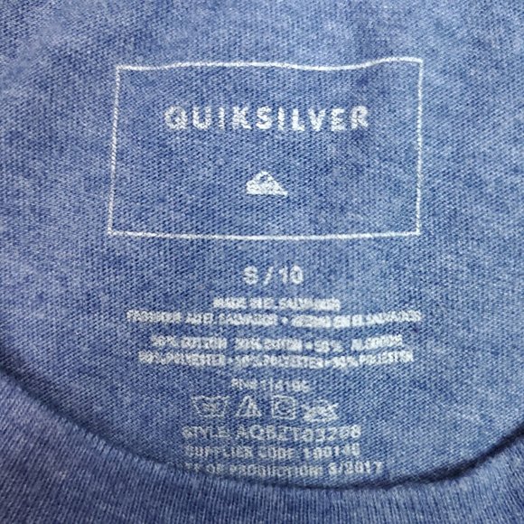 SOLD Quiksilver Boys Short Sleeve Graphic Tee T-Shirt - Picture 6 of 10
